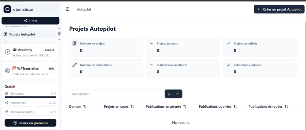 Interface Otomatic Automatisation
