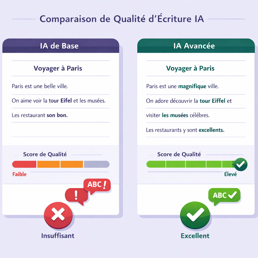 Comparaison qualité rédaction français Jasper Writesonic