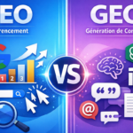 GEO vs SEO différence 2026 optimisation moteurs IA