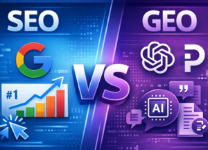 Lire la suite à propos de l’article GEO vs SEO 2026: Difference, Strategy and Tools Explained