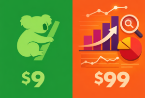Lire la suite à propos de l’article Koala AI vs Surfer SEO 2026 : comparatif honnête (rédacteur IA à 9$/mois vs optimiseur à 99$/mois)
