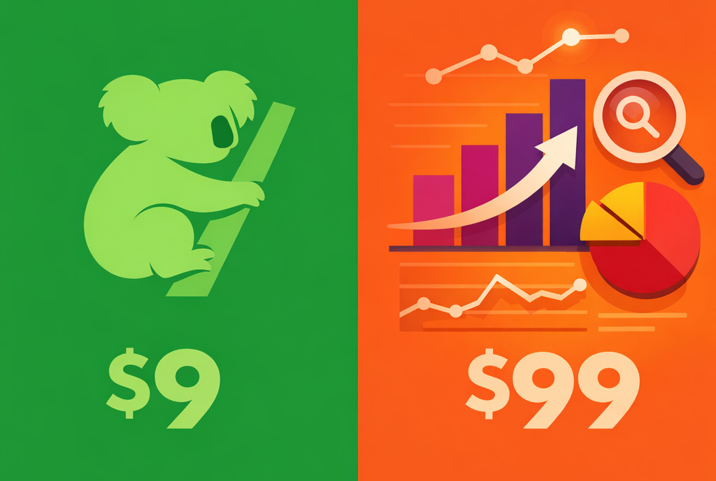 You are currently viewing Koala AI vs Surfer SEO 2026 : comparatif honnête (rédacteur IA à 9$/mois vs optimiseur à 99$/mois)
