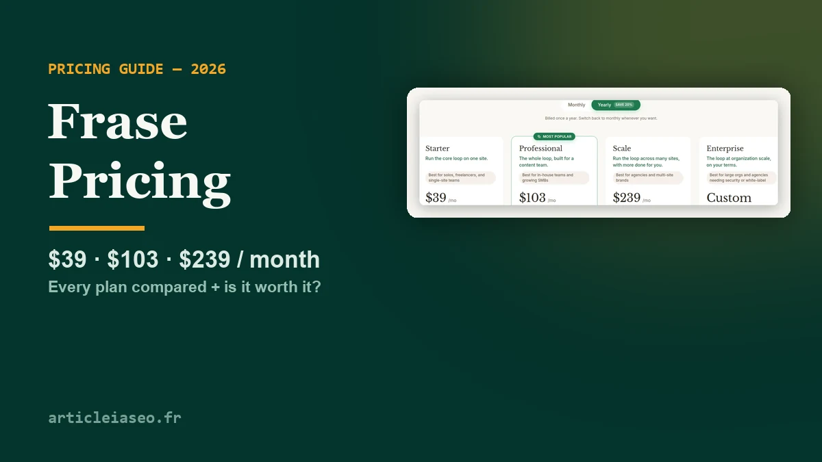 You are currently viewing Frase Pricing 2026: Plans, Real Costs and Is It Worth It?
