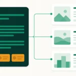 Illustration : un resume genere par IA citant trois sites sources