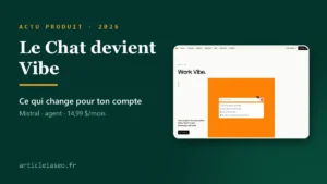 Lire la suite à propos de l’article Le Chat de Mistral devient Vibe : ce qui change en 2026