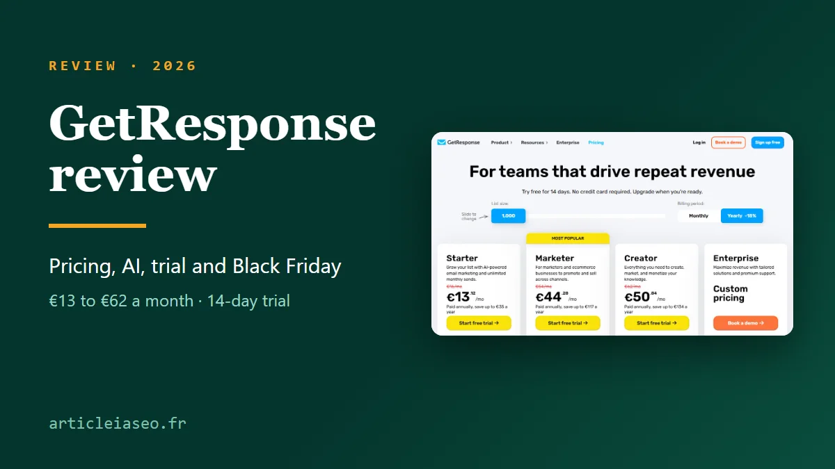 You are currently viewing GetResponse Review 2026: Pricing, AI, Free Trial and Black Friday
